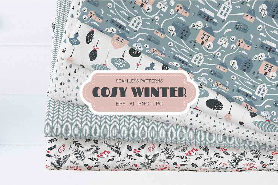 Cosy Winter Patterns in Illustrations - product preview 8