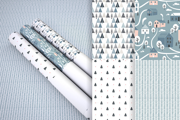 Cosy Winter Patterns in Illustrations - product preview 6