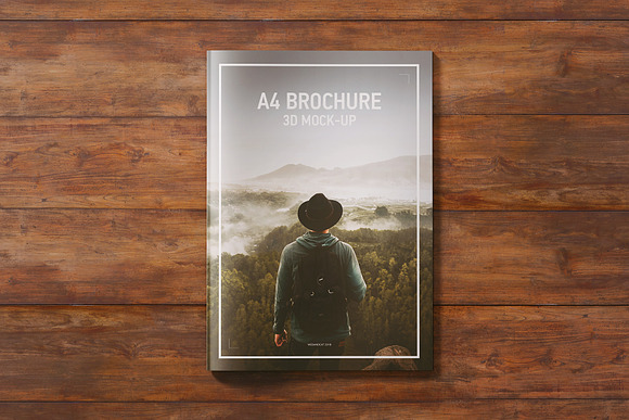 A4 Magazine | Brochure Mock-up in Print Mockups - product preview 6