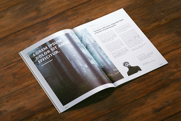 A4 Magazine | Brochure Mock-up in Print Mockups - product preview 8