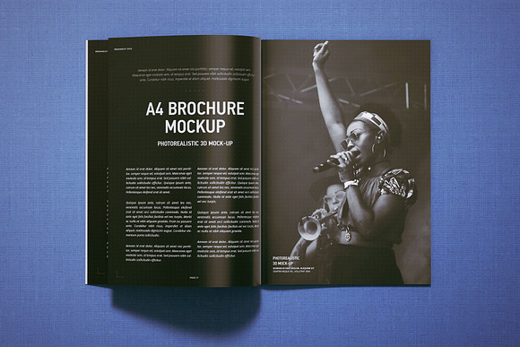 A4 Magazine | Brochure Mock-up in Print Mockups - product preview 10