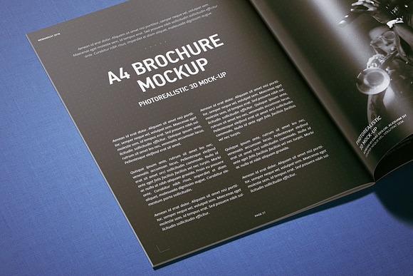 A4 Magazine | Brochure Mock-up in Print Mockups - product preview 15