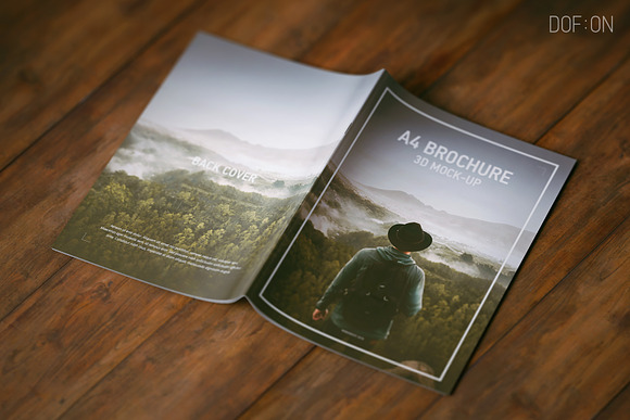 A4 Magazine | Brochure Mock-up in Print Mockups - product preview 26