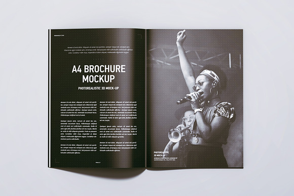 A4 Magazine | Brochure Mock-up in Print Mockups - product preview 29