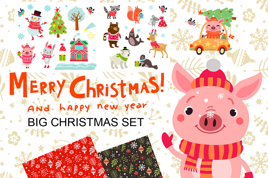 BIG CHRISTMAS SET in Illustrations - product preview 8