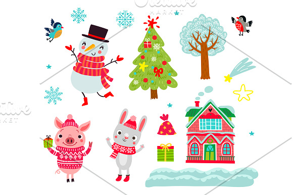 BIG CHRISTMAS SET in Illustrations - product preview 2