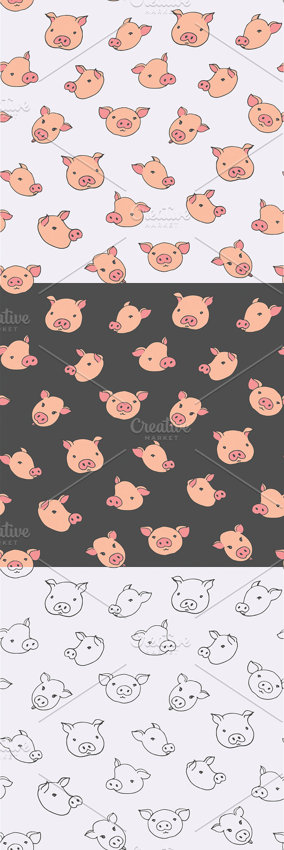 Funny Pigs in Illustrations - product preview 5