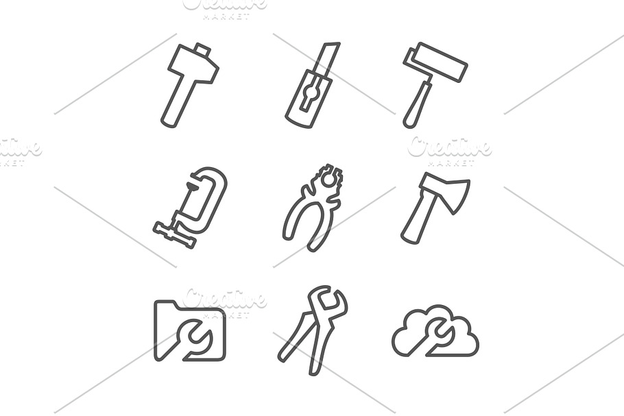 Tool outline icon4 in Icons - product preview 8