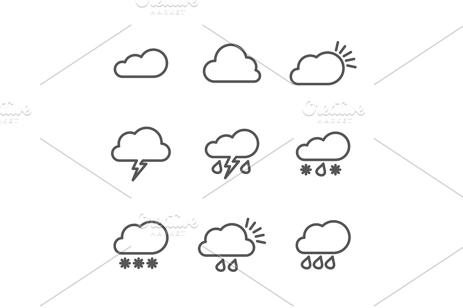 Weather outline icon