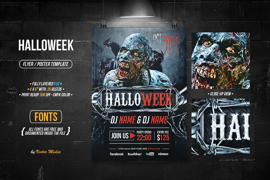 Halloweek - Flyer / Poster in Flyer Templates - product preview 8