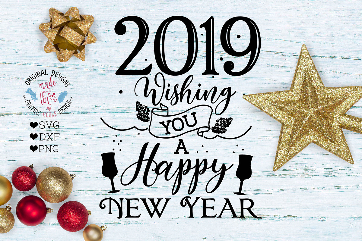 2019 Wishing you a Happy New Year in Illustrations - product preview 8
