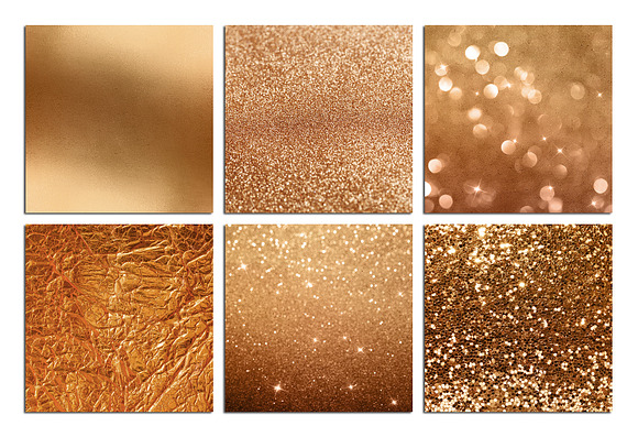 Bronze Foil and Glitter Paper in Textures - product preview 1