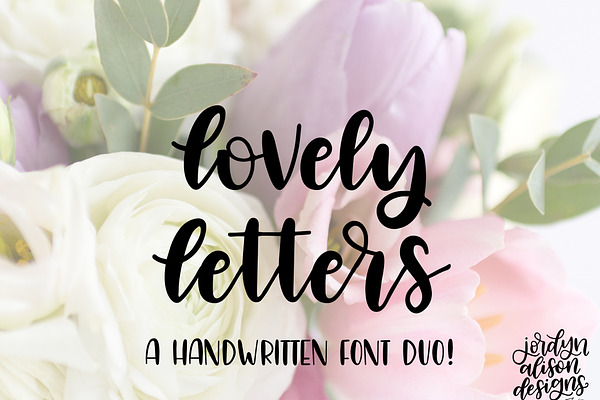 Hand Lettered Font Bundle