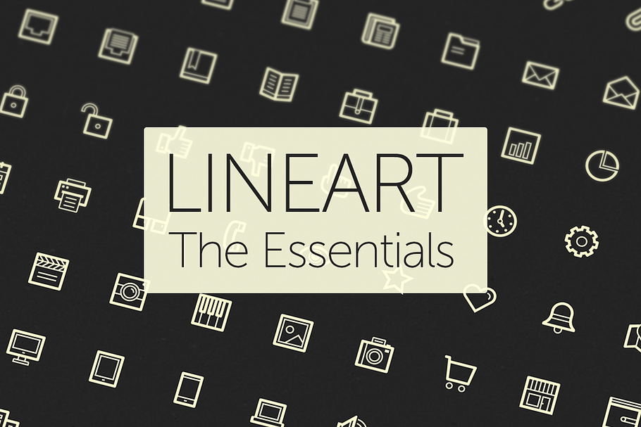 Lineart Icons — The Essentials in Graphics - product preview 8