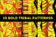 10 Bold Tribal Vector Patterns
