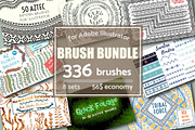 Brush Bundle | 336 vector brushes