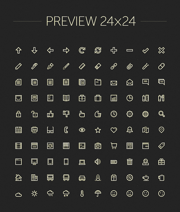 Lineart Icons — The Essentials in Graphics - product preview 1