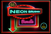 65 Neon brushes bundle.