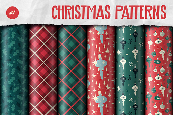 Retro Christmas Vector Pack in Graphics - product preview 5