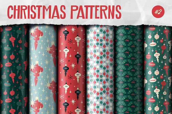 Retro Christmas Vector Pack in Graphics - product preview 6