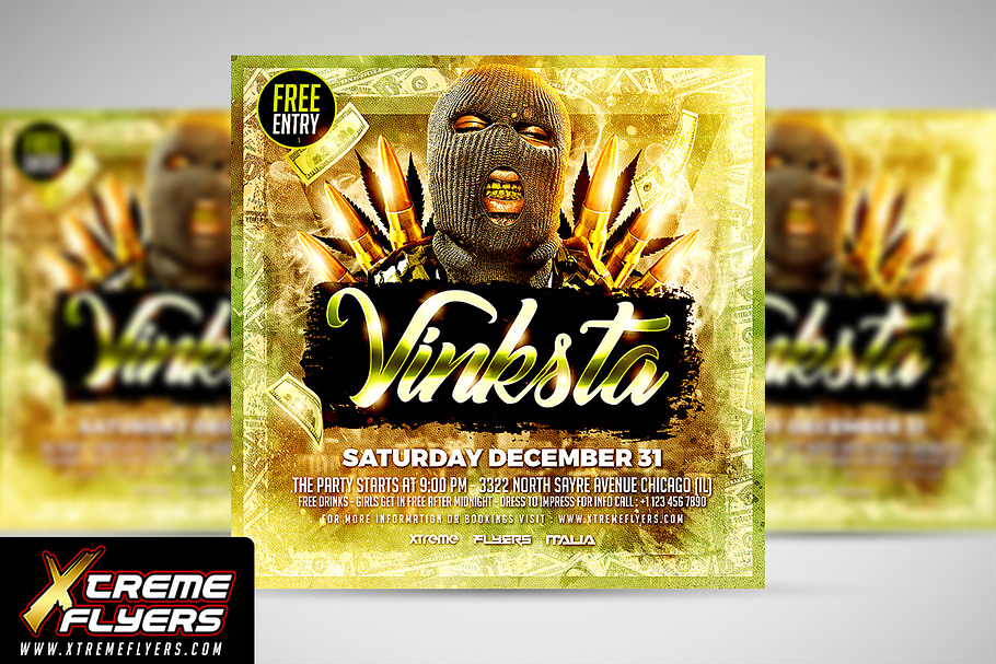 Hip Hop Artist Flyer in Flyer Templates - product preview 8