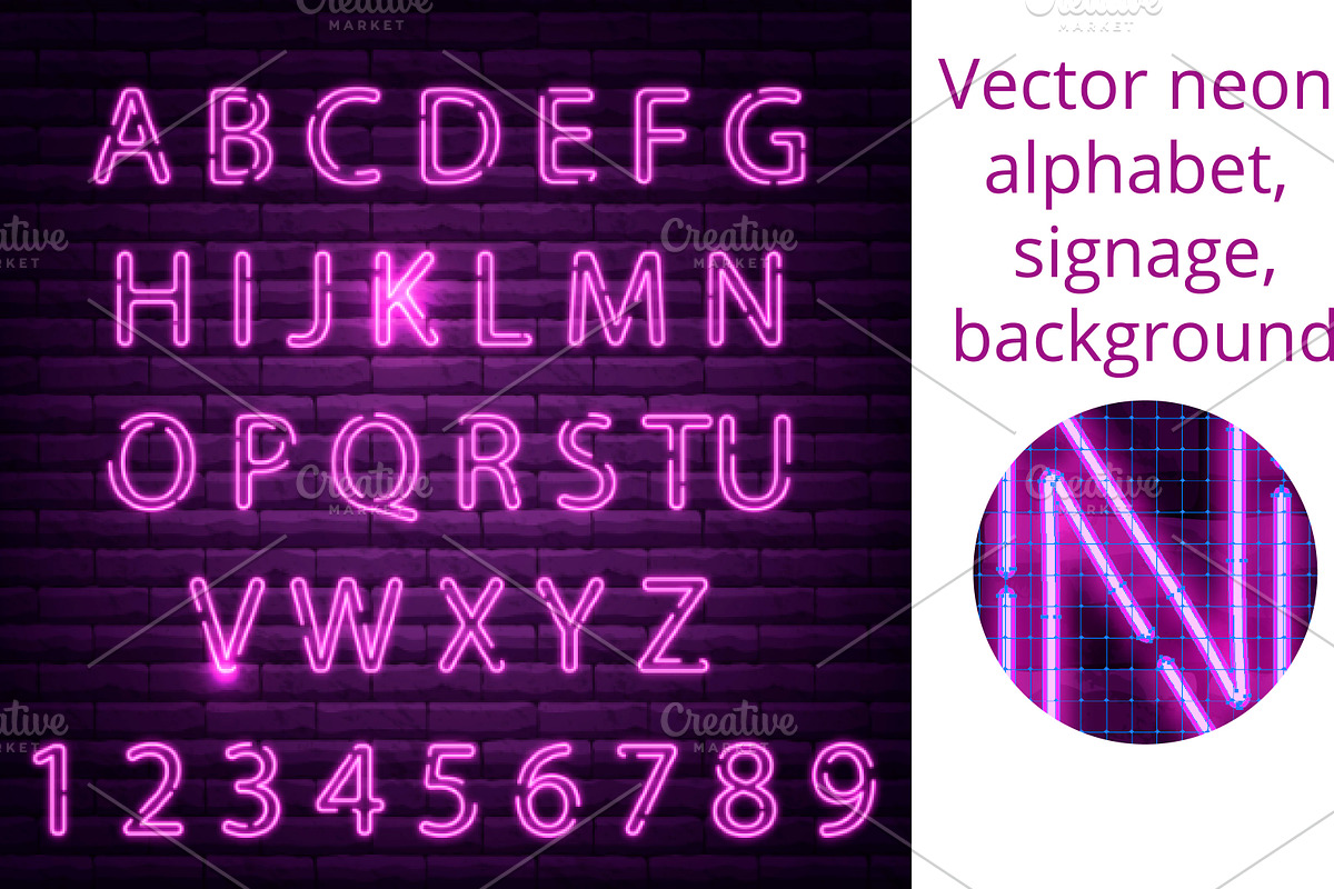 Vector neon  in Illustrations - product preview 8