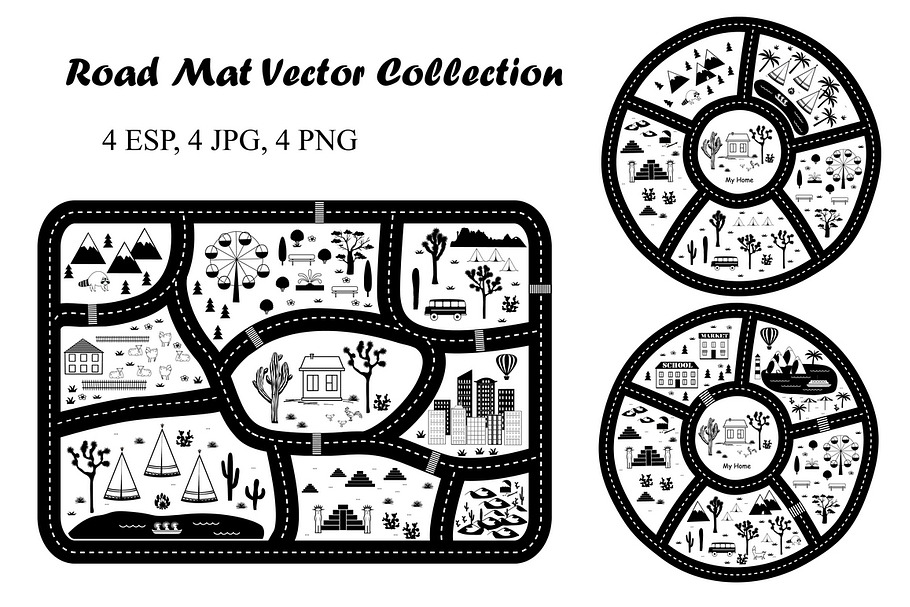   Road Play Mat Collection in Objects - product preview 8