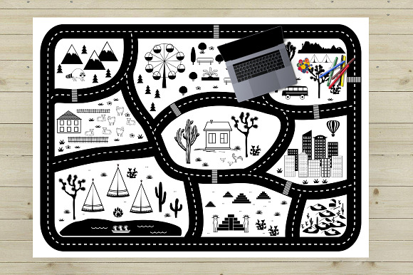    Road Play Mat Collection in Objects - product preview 2
