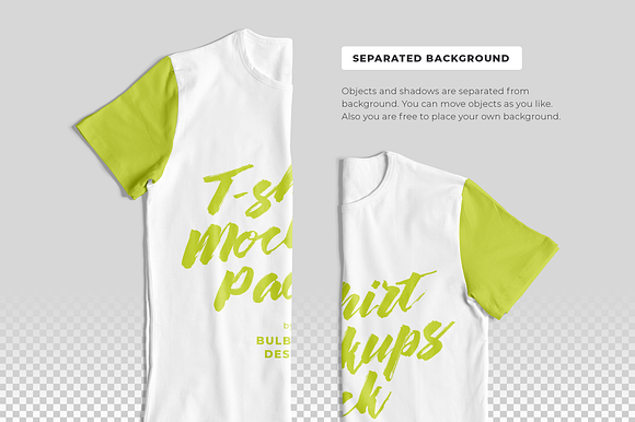Customizable T-Shirt Mockups Pack in Product Mockups - product preview 6