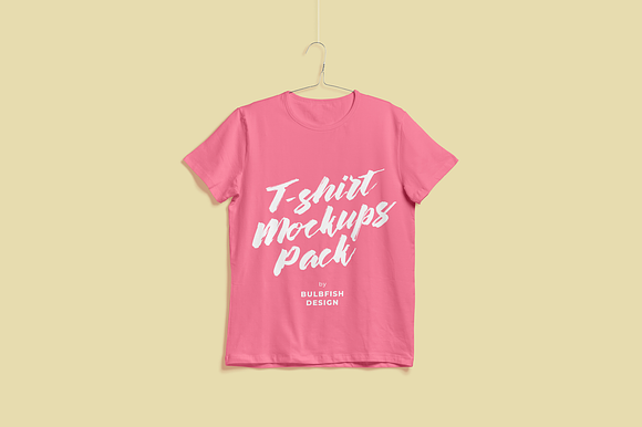 Customizable T-Shirt Mockups Pack in Product Mockups - product preview 7