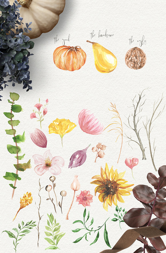 Last Minute Watercolor Fall Graphics in Objects - product preview 3