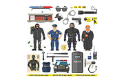 Police vector people policeman and