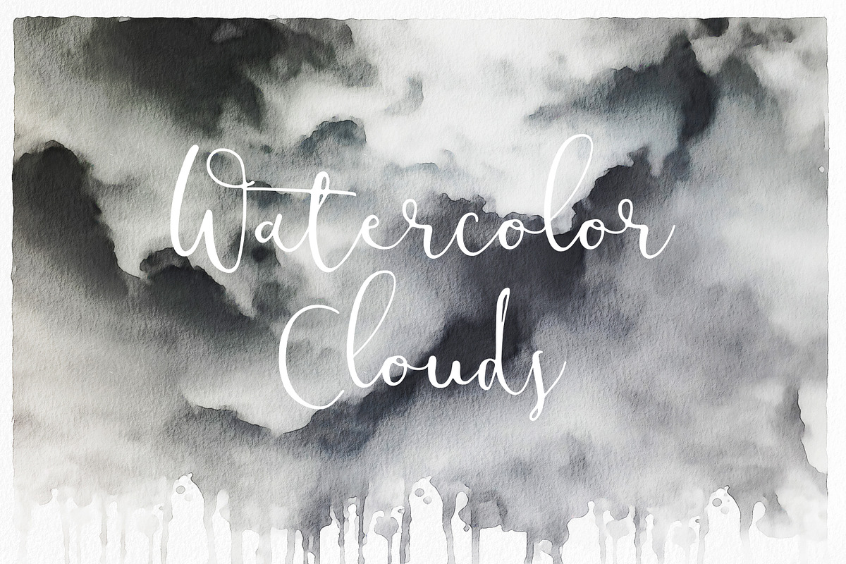 Watercolor Clouds - Textures in Textures - product preview 8