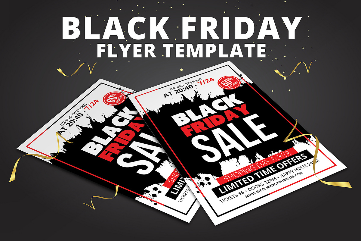 Black Friday Sale Flyer Templates in Flyer Templates - product preview 8