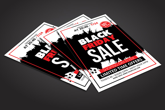 Black Friday Sale Flyer Templates in Flyer Templates - product preview 1