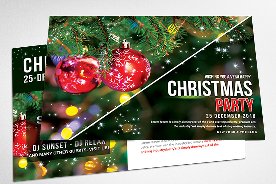 Christmas - Postcard Templates in Postcard Templates - product preview 8