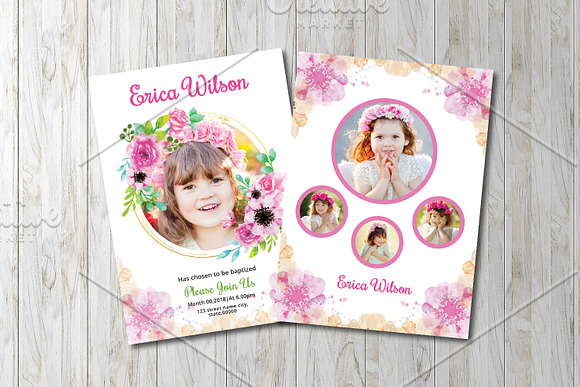 Baptism Invitation V889 in Card Templates - product preview 3