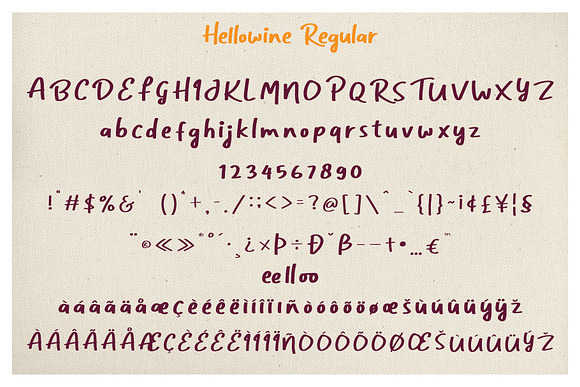 Hellowine - Cute Handwritten Font in Sans-Serif Fonts - product preview 2