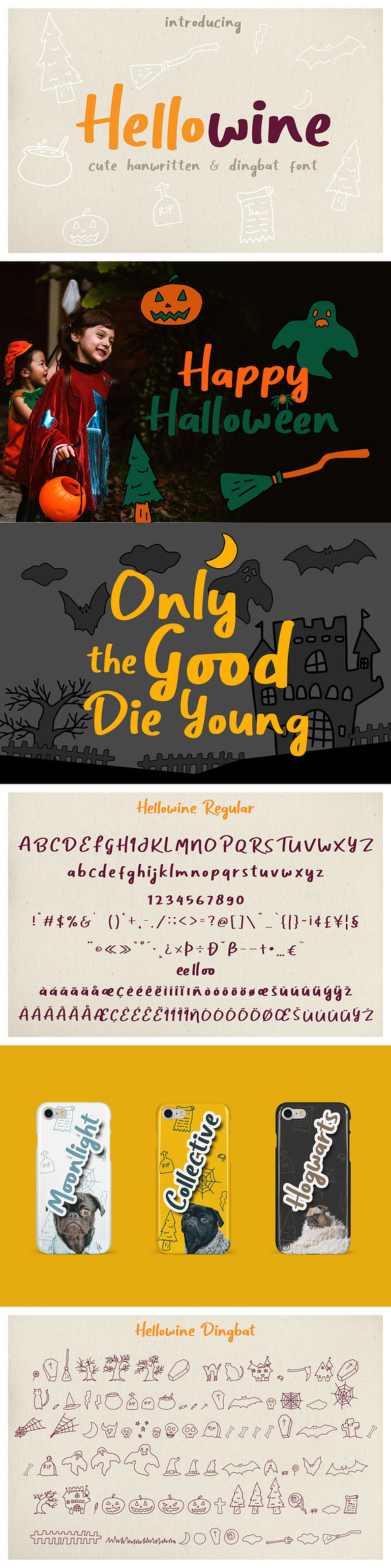 Hellowine - Cute Handwritten Font in Sans-Serif Fonts - product preview 6