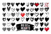 Grunge hearts for Valentine's day.