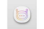 Chatbot message app icon