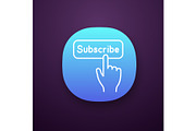  Subscribe button click app icon