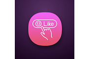  Like button click app icon