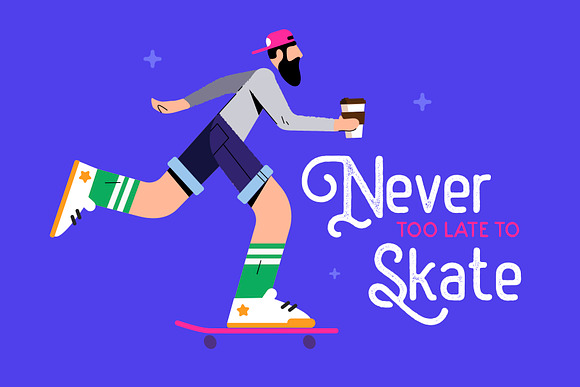 Skaters set in Illustrations - product preview 3