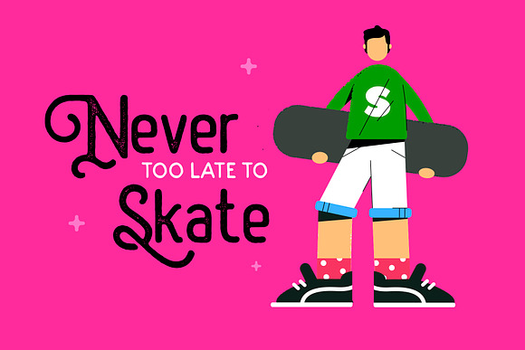 Skaters set in Illustrations - product preview 6