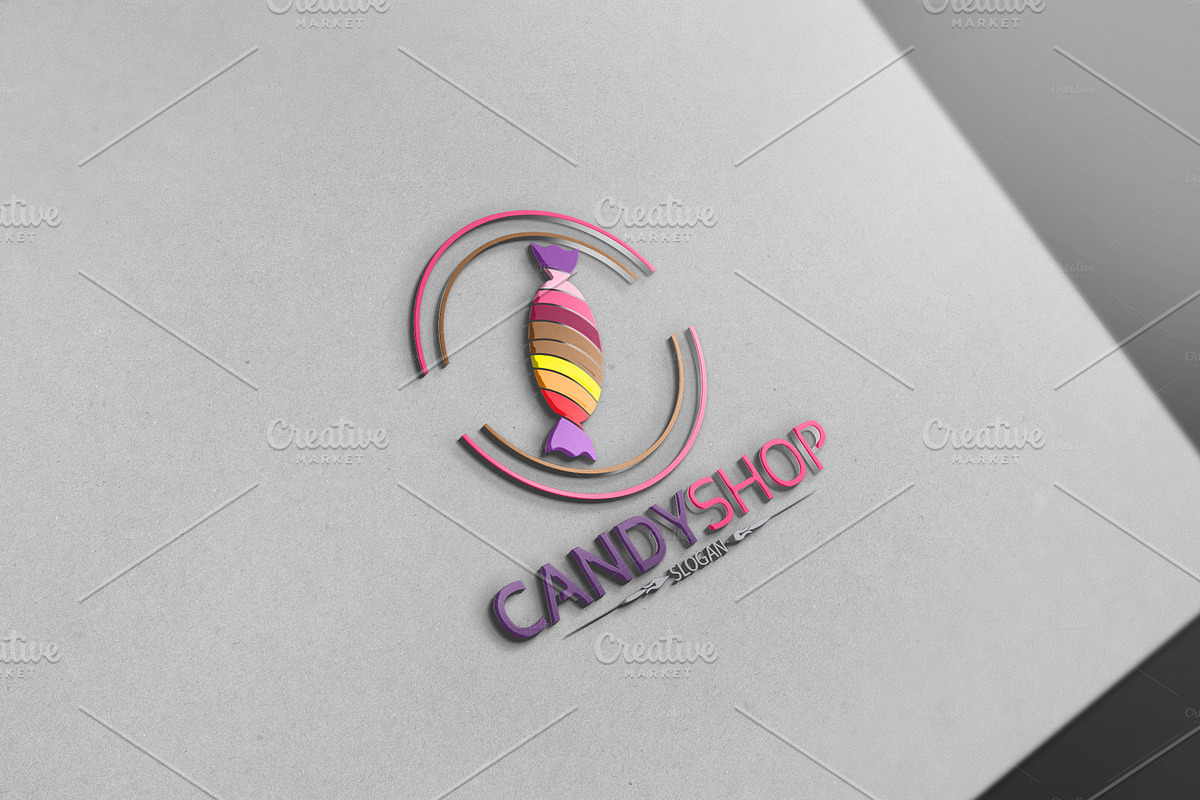 Candy Shop in Logo Templates - product preview 8