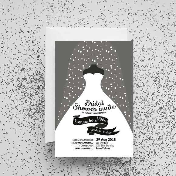 Bridal Shower Invite Templates in Wedding Templates - product preview 1