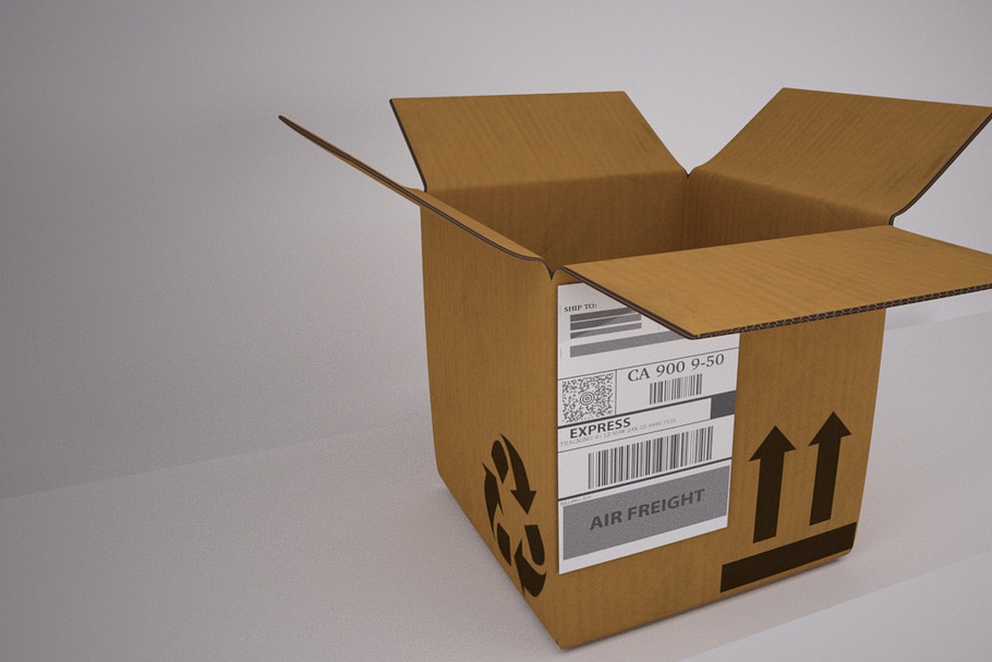 Cardboard Box [Rigged] in Objects - product preview 8