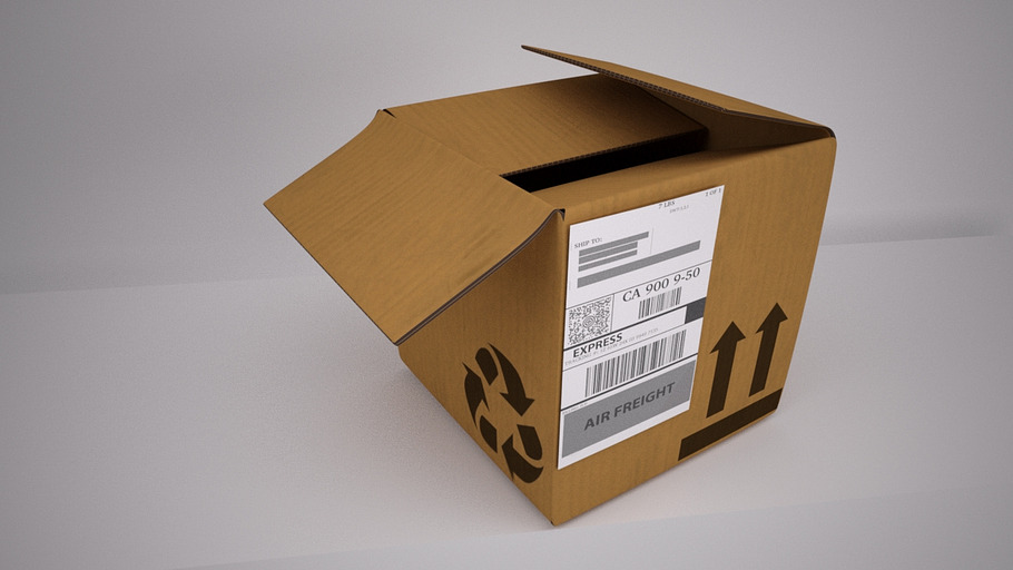 Cardboard Box [Rigged] in Objects - product preview 2