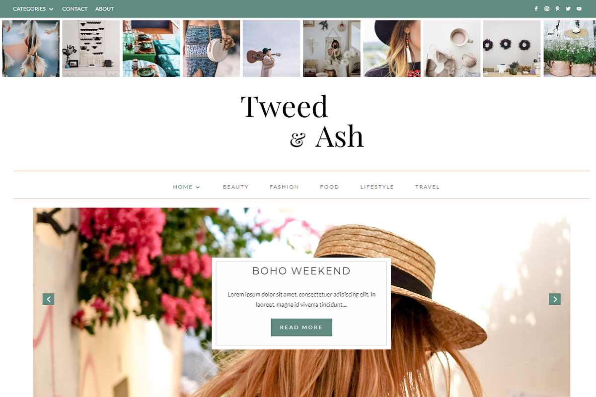 Tweed & Ash Divi Child Blog Theme in WordPress Blog Themes - product preview 8